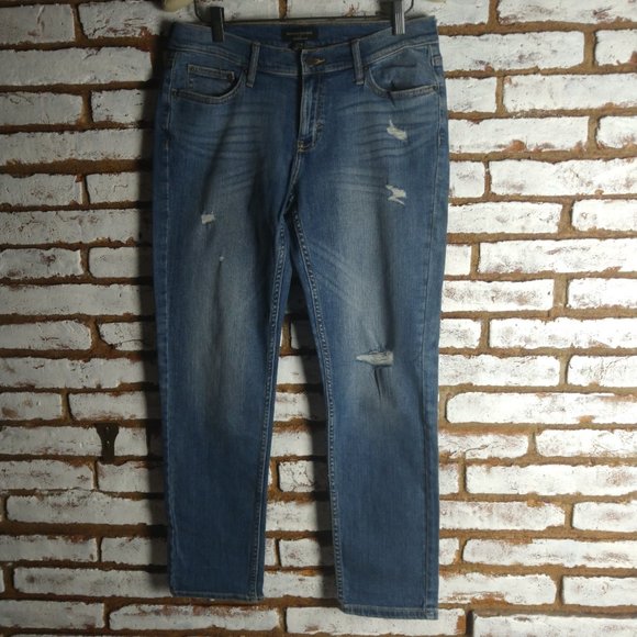 NWT Banana Republic Denim Girlfriend Jean Distress - Picture 8 of 13